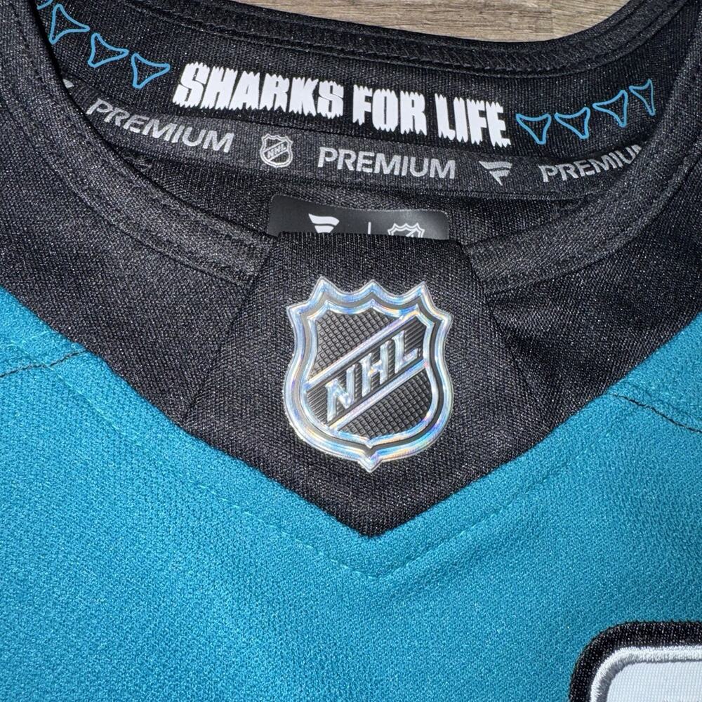 Fanatics San Jose Sharks Logan Couture #39 NHL Premium Men's Jersey Sz 46 NWT - Picture 5 of 11